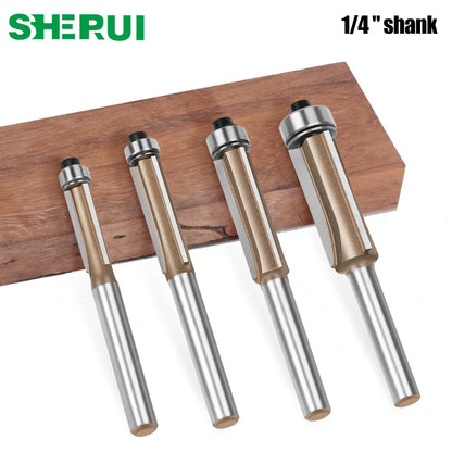 Flush Trim Router Bit – 6mm 3-Flute With Bearing