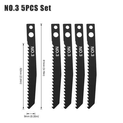 T-Shank Jigsaw Blade Set - HCS Blades for Wood, Metal & Plastic