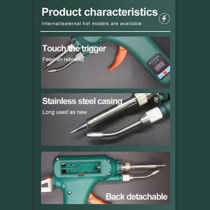 Digital Soldering Gun – 80W/120W Adjustable Temperature