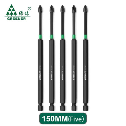 Magnetic Screwdriver Bit Set – Heavy-Duty Impact Drill Bits (50-150mm)