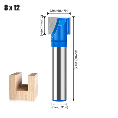 8mm shank bottom cleaning router bit - image 21 of 27