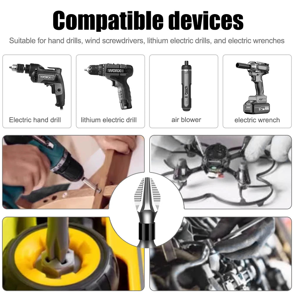 Non-slip magnetic cross head screwdriver bit - view 2