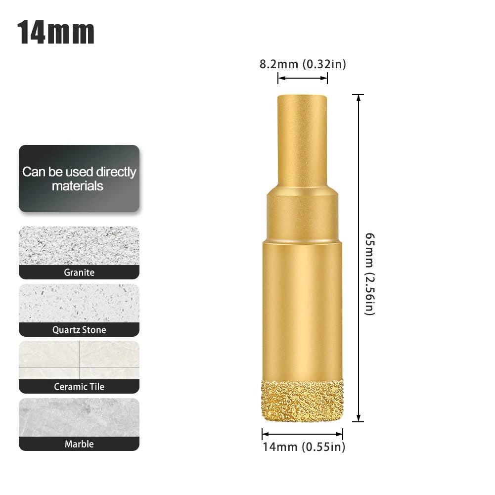 Diamond hole saw drill bit for tile, glass and marble - image 31 of 42