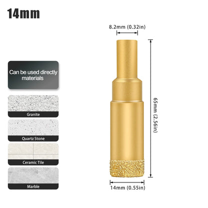 Diamond hole saw drill bit for tile, glass and marble - image 31 of 42