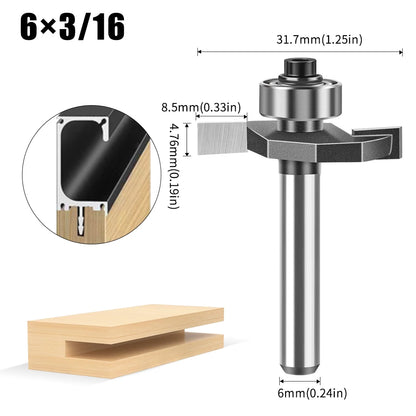 Ball T-slot router bit with 6mm and 12mm shank - image 24 of 24