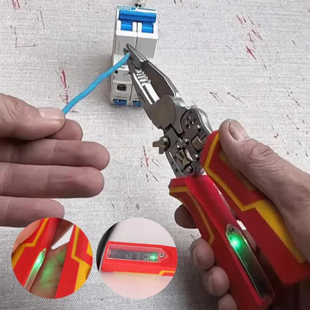 9-in-1 Wire Stripper with Voltage Tester