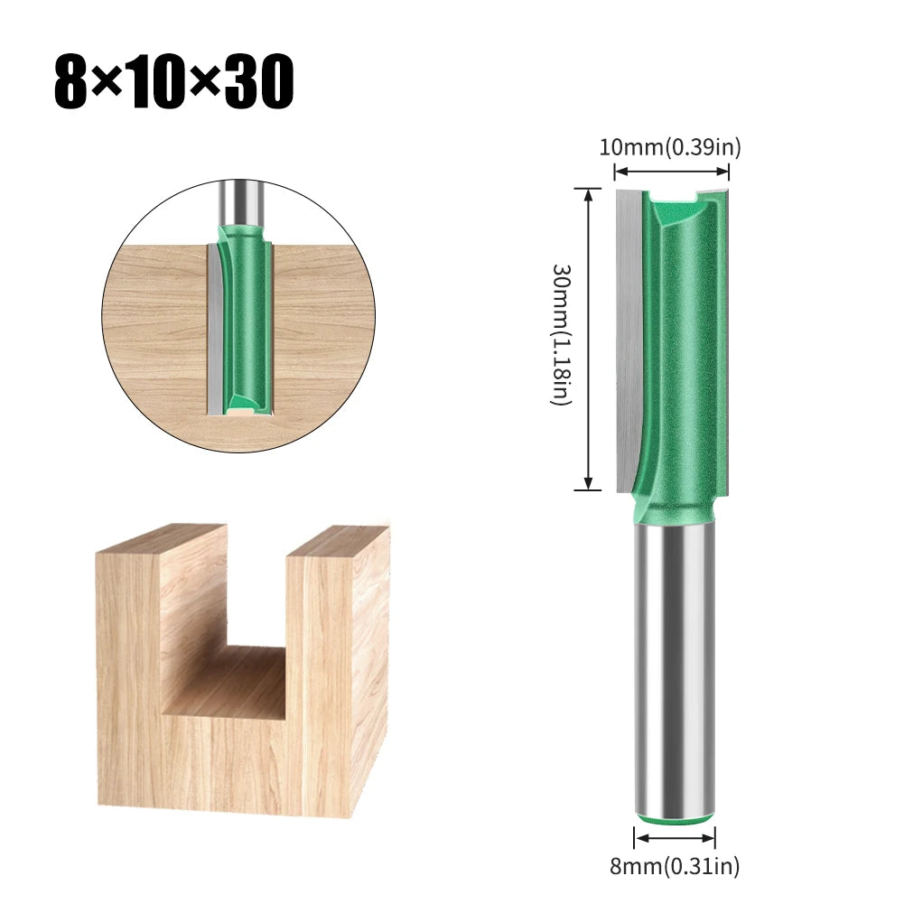 8mm shank straight router bit - image 9 of 26
