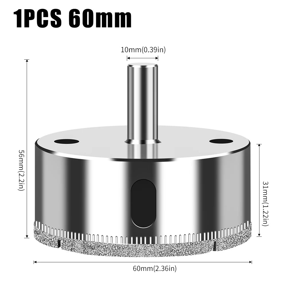 Large electroplated diamond hole saw for tile, glass and marble - image 30 of 33