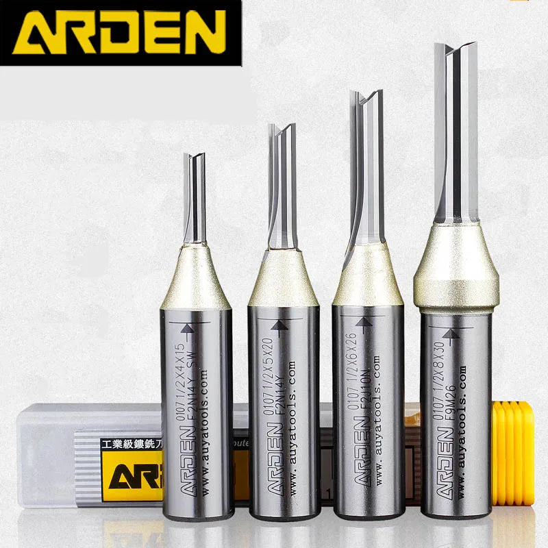 Arden Straight Router Bit - Tungsten, 1/4 Inch Shank
