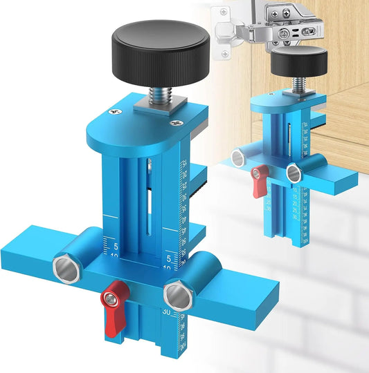 Cabinet Door Mounting Jig – 3-in-1 Adjustable Aluminum Alloy Positioner