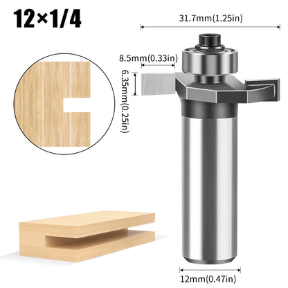 Ball T-slot router bit with 6mm and 12mm shank - image 16 of 24