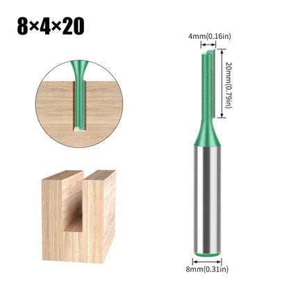 8mm shank straight router bit - image 15 of 26