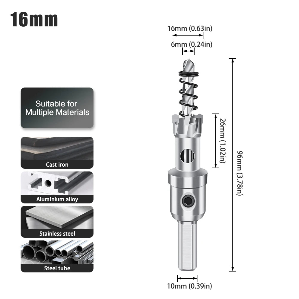 TCT carbide hole saw cutter for stainless steel - view 6
