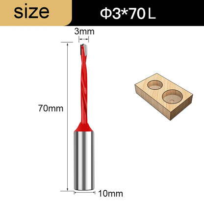 Gang Drill Bit for Wood - 10mm Shank, 70mm Long, Left & Right Rotation