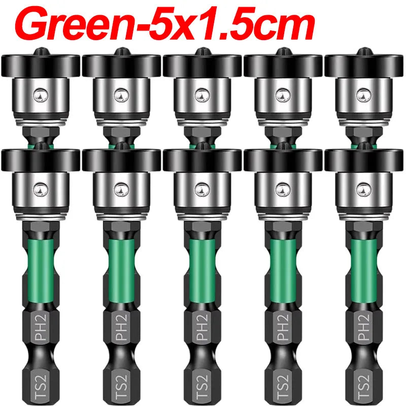 Magnetic Locating Screwdriver Bit – PH2 Chrome Vanadium Steel, Hex Shank