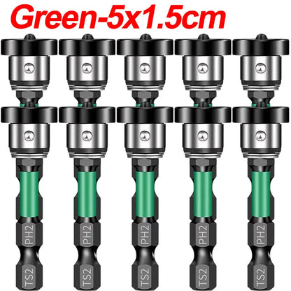 Magnetic Locating Screwdriver Bit – PH2 Chrome Vanadium Steel, Hex Shank