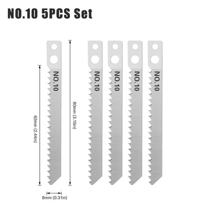 T-Shank Jigsaw Blade Set - HCS Blades for Wood, Metal & Plastic