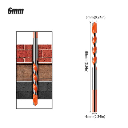 Triangle Tip Masonry Drill Bit - Glass, Tile & Concrete Hole Opener
