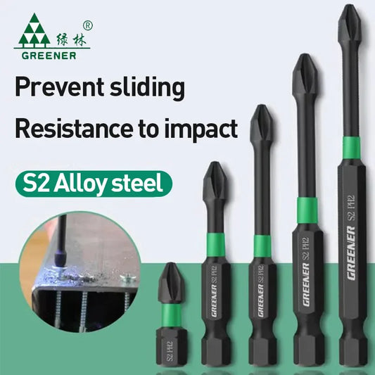 Magnetic Screwdriver Bit Set – Heavy-Duty Impact Drill Bits (50-150mm)