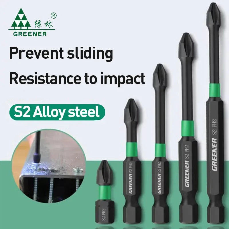 Magnetic Screwdriver Bit Set – Heavy-Duty Impact Drill Bits (50-150mm)