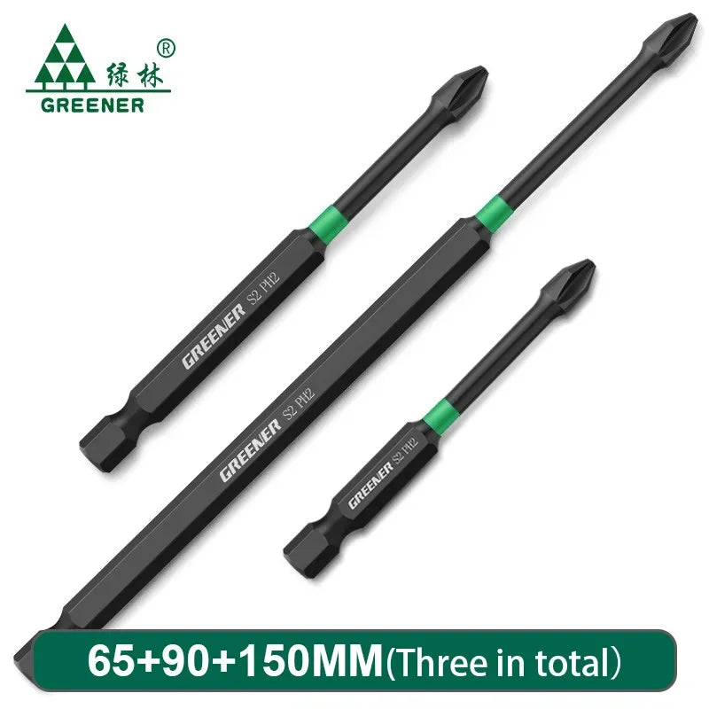 Magnetic Screwdriver Bit Set – Heavy-Duty Impact Drill Bits (50-150mm)
