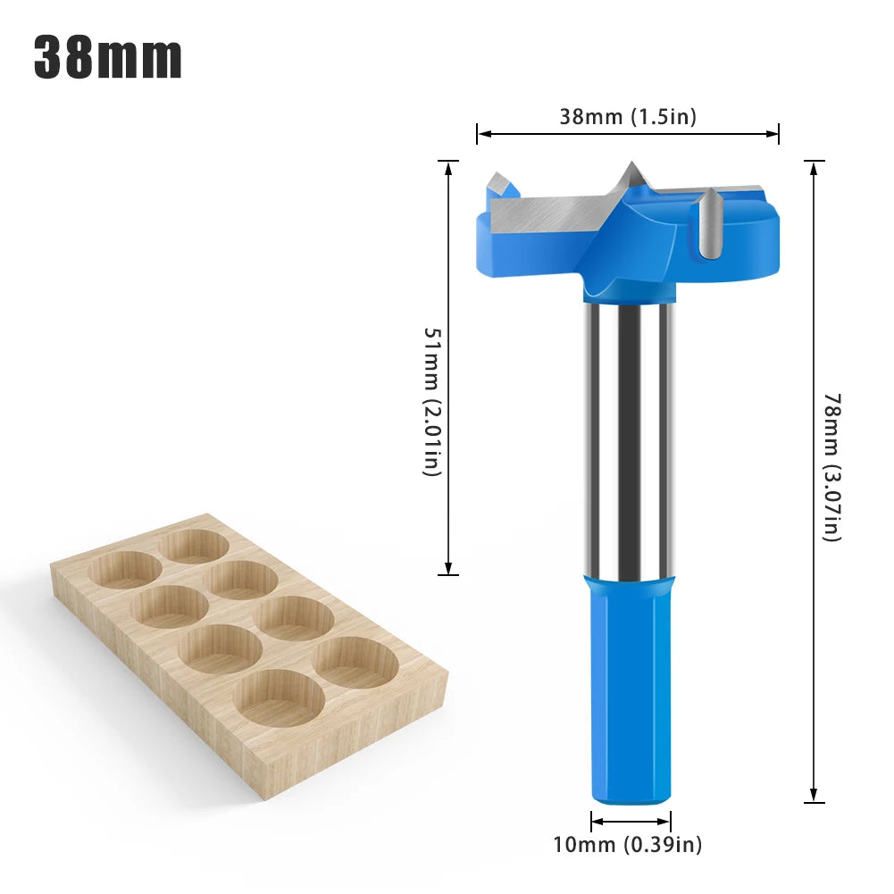 Hinge boring drill bit - view 7