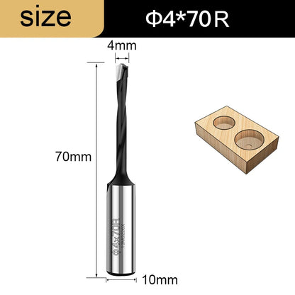 Gang Drill Bit for Wood - 10mm Shank, 70mm Long, Left & Right Rotation