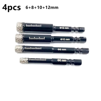 Diamond Drill Bit Hole Saw – 5-16mm Hex Shank, Dry Tile Drilling