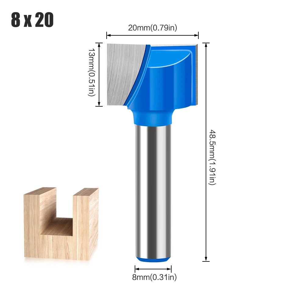 8mm shank bottom cleaning router bit - image 26 of 27