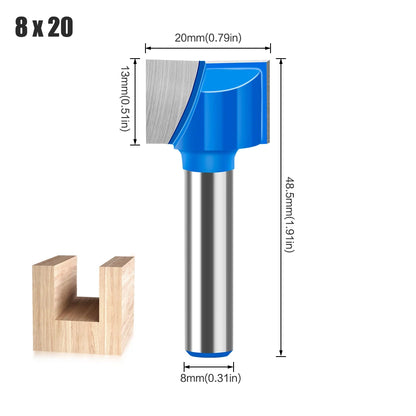8mm shank bottom cleaning router bit - image 26 of 27