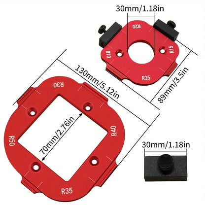R10-R50 Round Corner Radius Template Set – Router Table Jig