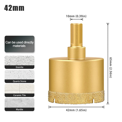 Diamond hole saw drill bit for tile, glass and marble - image 22 of 42