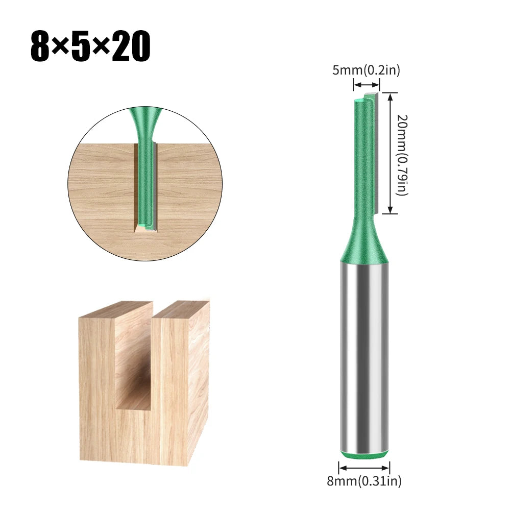 8mm shank straight router bit - image 19 of 26