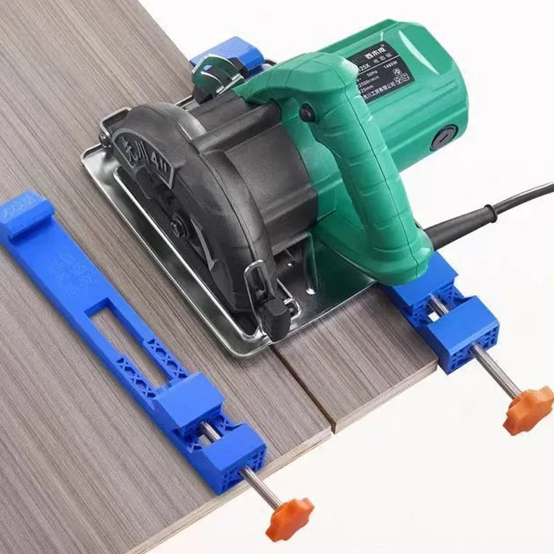 Adjustable Cutting Machine Guide Rail – ABS Circular Saw Positioning Clamp