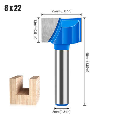 8mm shank bottom cleaning router bit - image 18 of 27