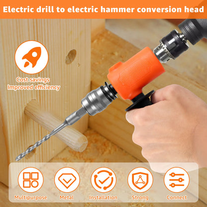 Electric Drill to Hammer Adapter - Forged Steel
