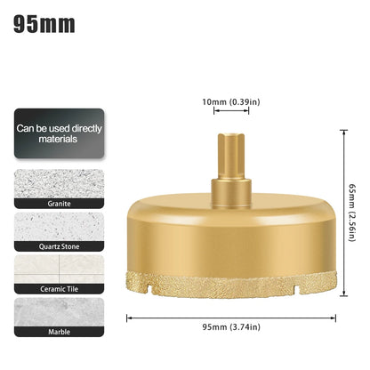 Diamond hole saw drill bit for tile, glass and marble - image 37 of 42