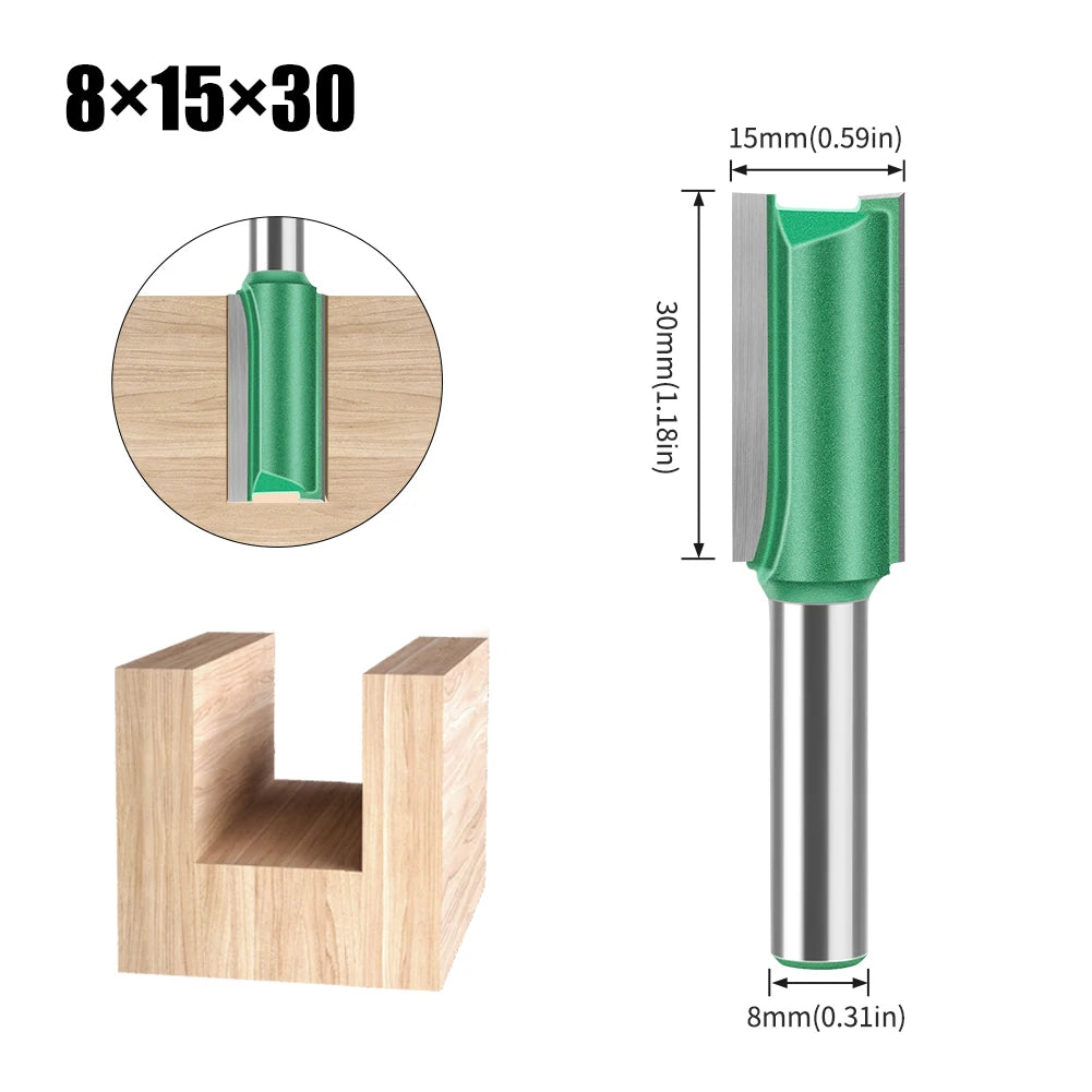 8mm shank straight router bit - image 17 of 26