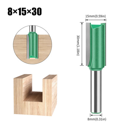 8mm shank straight router bit - image 17 of 26