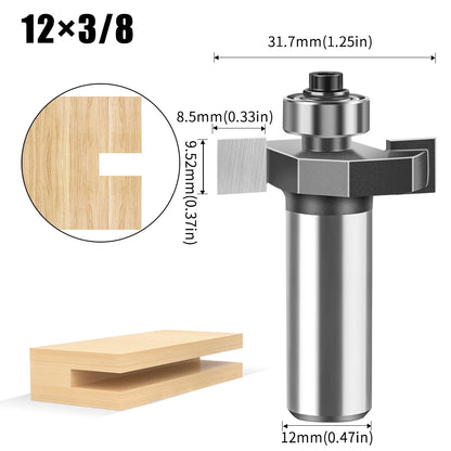 Ball T-slot router bit with 6mm and 12mm shank - image 10 of 24