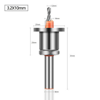 Adjustable Countersink Drill Bit – 8mm/10mm Shank, Carbide Tip