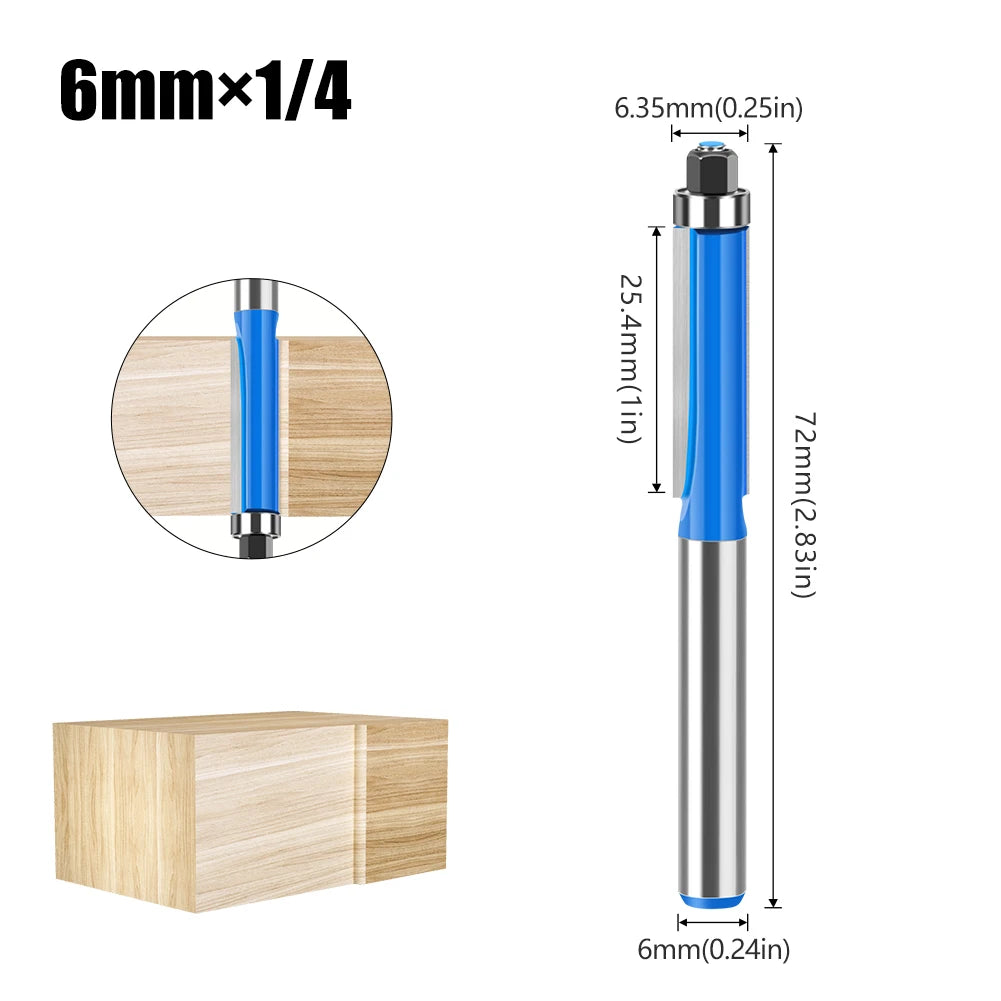 Flush trim router bit with bearing - image 14 of 16