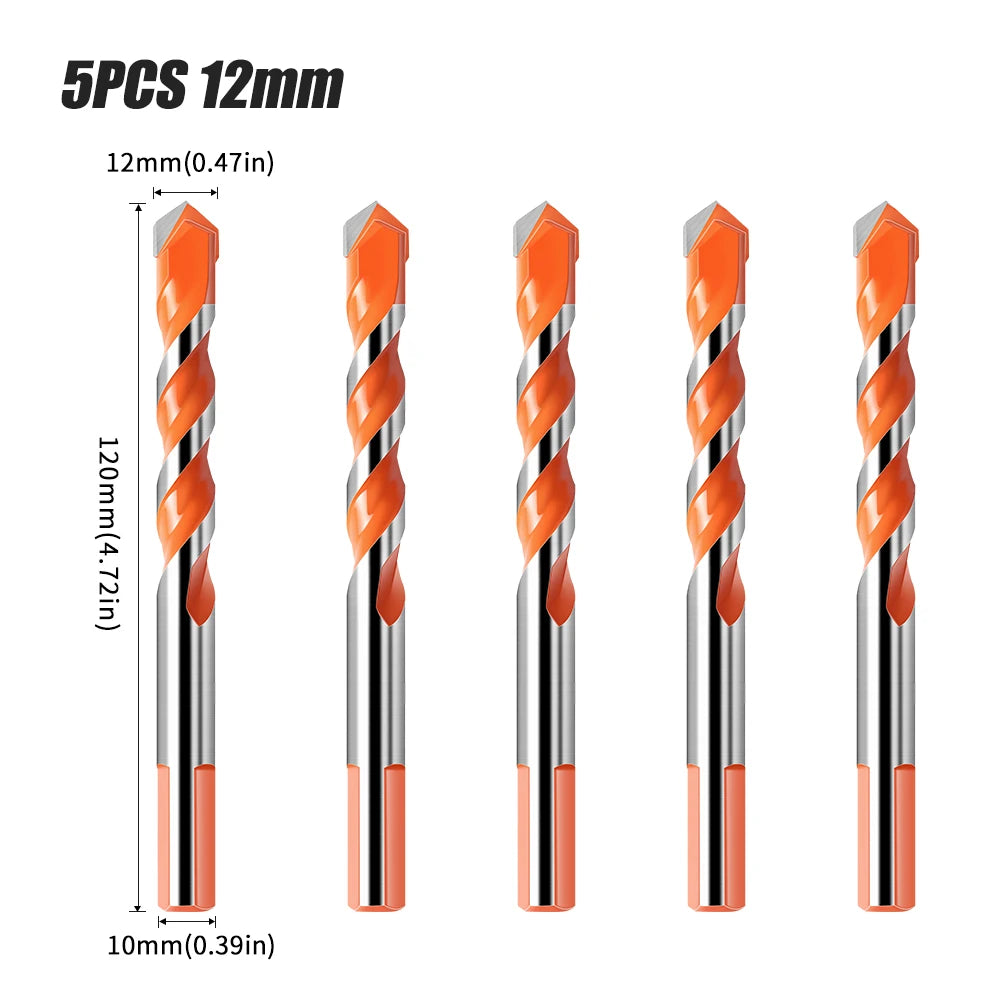 Triangle Tip Masonry Drill Bit - Glass, Tile & Concrete Hole Opener