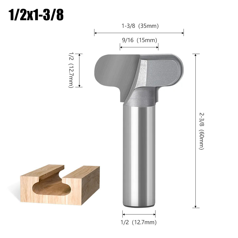 Pull Handle Router Bit for recessed cabinet and drawer pulls