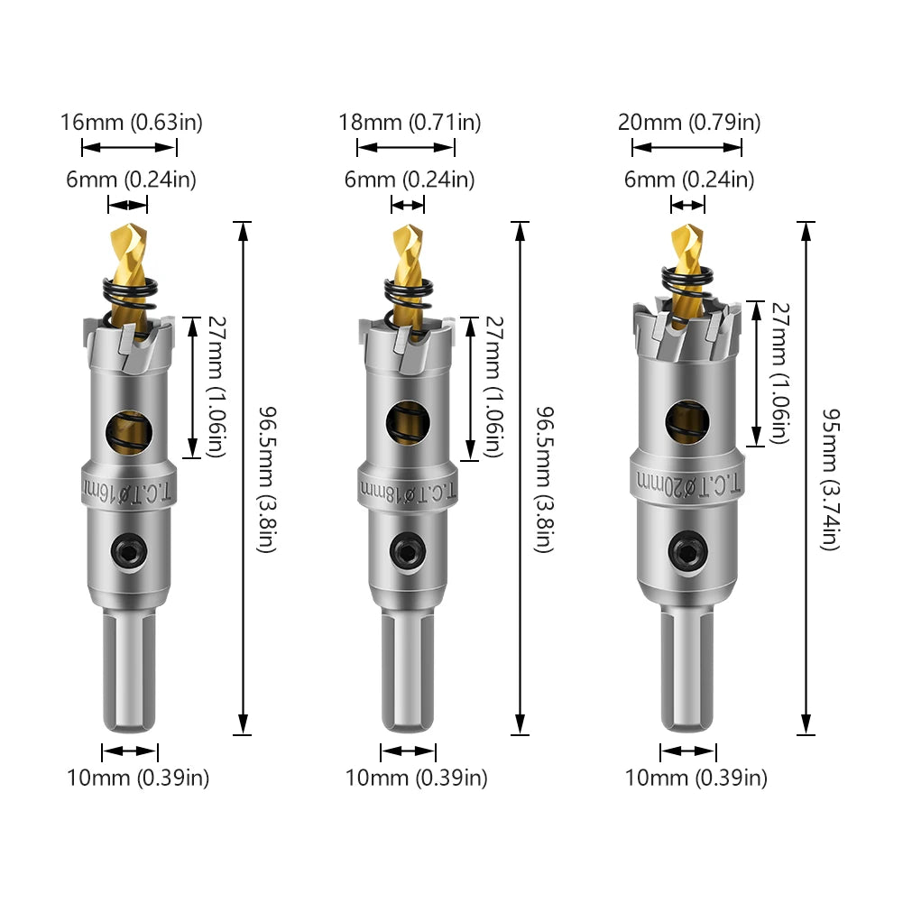 Compact hole saw set - view 3