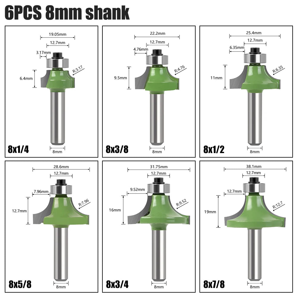 8mm shank straight router bit - image 4 of 15