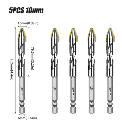 Hex Shank Core Drill Bit Set - Multi-Material Masonry Bits