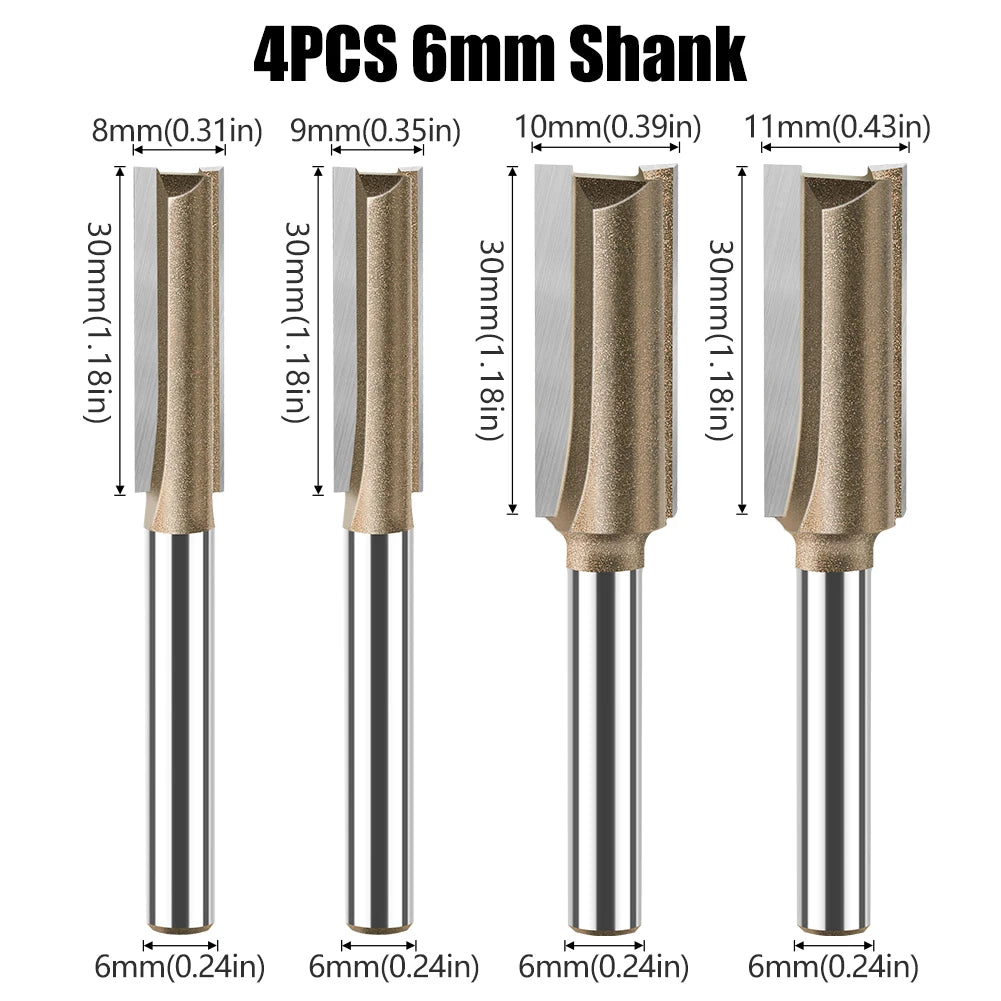 6mm shank straight router bit - image 14 of 29