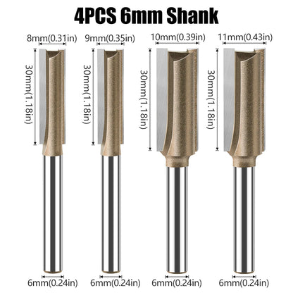 6mm shank straight router bit - image 14 of 29