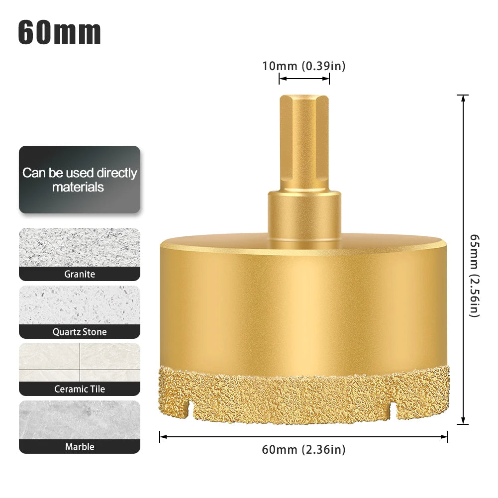 Diamond hole saw drill bit for tile, glass and marble - image 42 of 42